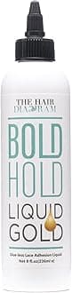 The Hair Diagram - Bold Hold Liquid Gold - Glueless Lace Gel - Temporary Hold for Wigs and Hair Systems - Styling Agent for Baby Hairs - Non Toxic - Aerosol & Alcohol Free - Water Based Formula - 8oz