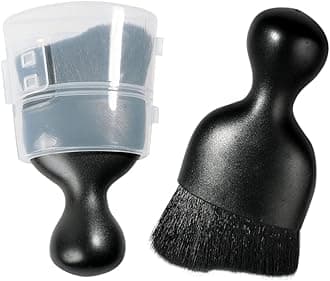 Car Interior Detailing Brush,Soft Bristle Cleaning Brush Car Detailing Brush Dusting Brush,Car Interior Cleaning Tool,Auto Detail Brush Car Dash Duster Brush (Black with Cap)