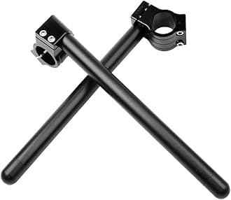 Motorcycle 7/8'' Handlebar Clip On 35MM Fork Tube Bar Compatible with Handlebar Cafe Racer Harley Honda Motorcycle