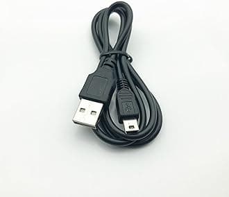 COOLBAY USB Mini 5Pin Data Cable 1M, Compatible with MP3, MP4, Mobile Phones, Digital Cameras, T-Type and V3 Interface, Charging and Data Transfer, Durable and Flexible