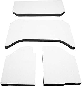 Design Engineering 050135 Boom Mat White Sound Deadening Headliner Compatible with 4-Door Jeep Wrangler (2007-2010)