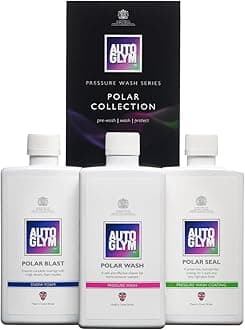 Autoglym Polar Collection - Car Cleaning Kit Includes Polar Blast Pre-Wash Snow Foam, Polar Wash Car Shampoo, and Polar Seal Pressure Wash Coating