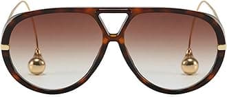 willochra Vintage Oversized Pilot Shield Sunglasses Women Luxury Trendy Sun Glasses For Ladies Big Frame Eyewear