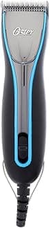 A6 Cool Comfort Heavy Duty Pet Grooming Clippers with Detachable CryogenX #10 Blade, 3 Speed, Aqua Sky (078006-000-000),Black,1.75 x 1.88 x 6.90 inches