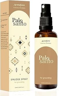 Palo Santo Smudge Spray for Protection & Energy Clearing (0.33 Ounce) - Clean, Smoke-free, Non Toxic alternative to Incense & Smudges