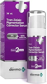 The Derma Co. Tran-Zelaic Pigmentation Corrector Serum with 3% Tranexamic Acid & 10% Azelaic Acid - 30 g | Treats Hyper Pigmentation & Melasma | Reduces Acne & Acne Marks