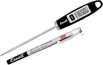 Escali DH1-B NSF Listed Gourmet Digital Thermometer, Black