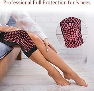 SEGMINISMART Self Heating Knee Pad,Self Heating Knee Brace,Knee Heating Pad,Magnetic Therapy Knee Pad,Self Heating Warm Tourmaline Belts,Heating Knee Brace Support
