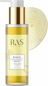 Renew Muscle Relaxant & Pain Relief Body Oil For Joints & Muscular Pain | Improves Joint Mobility & Relax Muscles | Organic Sesame and Moringa Oil | Ashwagandha, 100ml