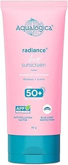 Radiance+ Sunscreen Gel SPF 50+ PA++++ | Broad Spectrum UVA & UVB Protection, Dewy Finish, Lightweight Oil-Free Gel, Hydrating, No White Cast, Non-Greasy & Fast Absorbing Sunscreen, 80g