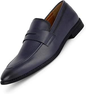 LOUIS STITCH Loafers Formal Shoes for Men | Slip-On Moccasins | Ideal for Business, Casual, Parties (RGMC_S)