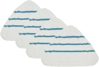 Hovico 4Pcs Replacement Spare Parts Reusable Mop Pads Fit for True & Tidy STM-500, STM-700, and STM-700A Steam Mop Accessorie, And Other Steam Mops, Machine Washable up to 100x