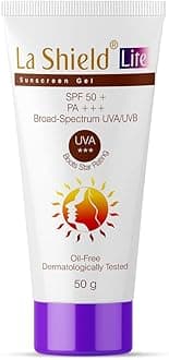 La Shield Lite SPF 50 PA+++ Mineral Sunscreen Gel (50 grams) | Reduces Pigmentation | Skin lightening in 3 Weeks | No White Cast | Oil-free | PA +++ | For All Skin types