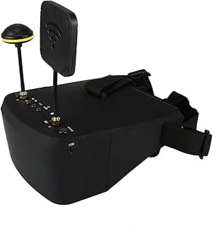 SoloGood EV800D FPV Goggles with DVR 5.8G 40CH 5 Inch 800x480 Diversity Video Headset Build in 3.7V 2000mAh Battery