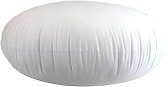 MoonRest Round Pillow Insert Hypoallergenic Polyester Form Stuffer-%100 Cotton Blend Covering for Sofa Sham, Decorative Pillow, Cushion and Bed - 9 Inch Diameter