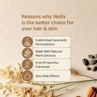 Vedix Ayurvedic Hair growth Kit | 5 product Kit | for Dry Hair, Dry Scalp, Wavy Hair | Vedix Hair Oil, Shampoo, Serum, Mask, Conditioner Set