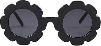 Sunglasses for Kids Round Flower Cute Glasses UV 400 Protection Children Girl Boy Gifts