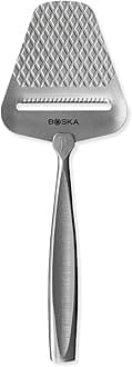 BOSKA Monaco+ Premium Cheese Slicer - Award Winning Cheese Cutter for Block Cheese, Cheddar up to Parmesan - Quilted Pattern reduces Resistance - Non-stick & Ergonomic Handheld