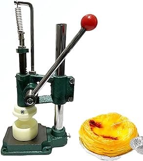 Manual Egg Tart Making Machine Egg Tart Pressing Machine with Mold, Custard Tart Shell Molding Forming Machine Egg Tart Skin Tool for Home use, Restaurant, Cake Shop B06
