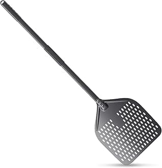 NUTUNI 43" Long Handle Pizza Peel, 12"x14" Perforated Pizza Spatula, Professional Aluminum Pizza Paddle for Brick ovens Homemade Pizza