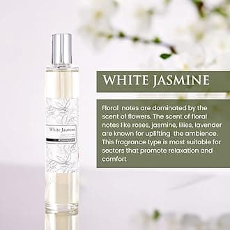 Rosemoore White Jasmine, 100 ml Scented Room Spray | Home Scent White Jasmine | Room Spray | Room Freshener Perfect For Your Rooms, Closets, Bathroom And Cloakrooms