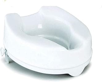 PAXMAX Commode Raiser/Elevated Toilet Seat without Lid (White, 6 Inch)