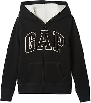 GAP girls Logo Hoodie Hooded Full Zip Sweatshirt