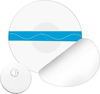 Pack of 20 Freestyle Libre Plasters, Sports Patch for Libre 3 Sensor, Transparent Without Glue in Middle, Self-Adhesive, Waterproof & Skin-Friendly, 14 Days Adhesive Power
