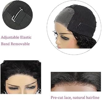 Ahaisy Wear and Go Glueless Wigs Human Hair Pre Plucked Body Wave Lace Front Wigs for Black Women Upgraded No Glue Pre Cut HD 4x4 Lace Closure 18 Inch