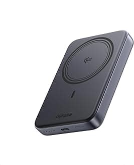 UGREEN Ultra-Fast Wireless Power Bank 10000mAh, Qi2 Certified 15W Portable Magnetic Charger for iPhones 17 Pro, Portable Battery Pack with PD 20W Wired Charging for iPhone 17/16/15/Samsung S25U