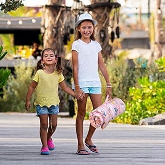 Primlect Thickened Toddler Nap Mat with Removable Pillow and Minky Blanket, Extra Large 55''x35'' Sleeping Bag, Washable, Roll up, Perfect for Daycare, Preschool, Kindergarten, Boys and Girls Pink Fox