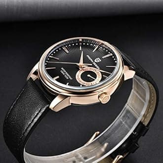 Pagani Design Vintage Men's Watch VH65 Quartz Movement Stainless Steel Leather Strap Waterproof Business Sport Wristwatch Date Display