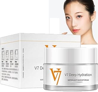 V7 Deep Hydration Waterlight Makeup Cream, Moisturizing Tone-Up Cream, Moisturizing and Frivolous Plain Cream Hydrating Beauty Toning Up The Skin Brightening (1 Pcs)