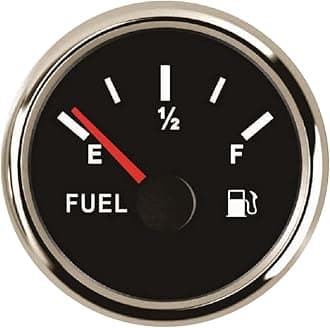 ELING Universal Fuel Level Gauge Meter 0-190ohm Signal 2"(52mm) With Backlight 9-32V