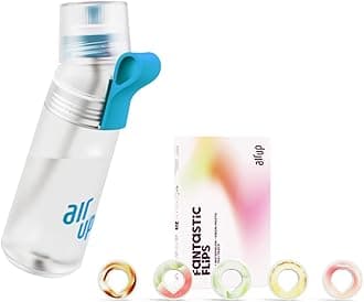 Bottle Twist Pro Starter Set Original, Including Pods in 5 Flavours, 600 ml Drinking Bottle with Flavour, Sugar-Free, Dishwasher Safe and BPA Free, in Blue Splash