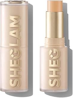 SHEGLAM Skin Magnet High Coverage Foundation Stick Longwear Medium Face Makeup for All Skin Types-Shell