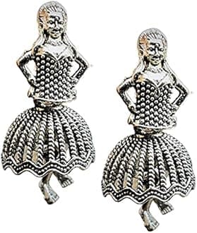 Kamada's Elite Girl Silver Earrings