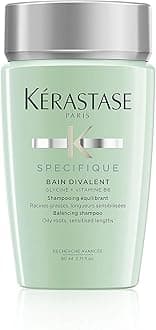 KERASTASE Specifique Balancing Shampoo for Oily Scalp & Hair, Cleanses Oil From Roots and Hydrates Dry Hair Ends