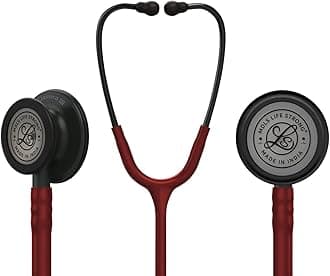 Classico lll Zed Black Finished Dual Side Stethoscope For Doctors/Nurse Acoustic Stethoscope (Burgundy)