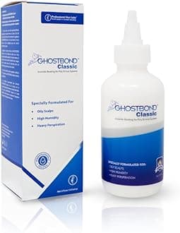 GHOSTBOND Classic Hair Replacement Adhesive 5oz - Invisible Wig Bonding Glue: Water & Oil-Resistant, Non-Toxic, Strong Hold For Secure and Natural-Looking Poly & Lace, Wigs & Toupee Systems
