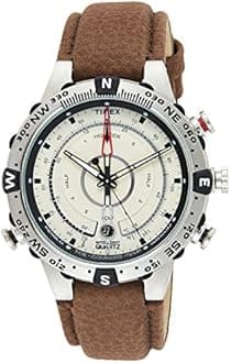 Timex Mens Quartz Watch, Analog Display And Leather Strap - T2N721