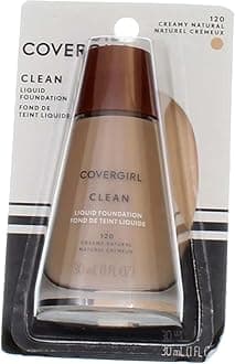 CoverGirl Clean Liquid Foundation, # 120 Creamy Natural, 1 Ounce