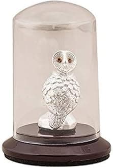 Silverwala 999 Pure Silver Owl/Ullu Idol for Wealth and longevity/Gift Item