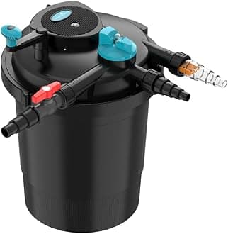 AllPondSolutions Pressurised Koi Fish Pond Filter Complete Kit with Pond Pump and UV Steriliser Light All in one - Ponds Up to 12000 litres - PFC-12000-KIT