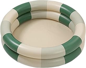 Keenso Kids Outdoor Inflatable Swimming Pool,Inflatable Paddling Pool for Backyard and Garden (Green Stripe)