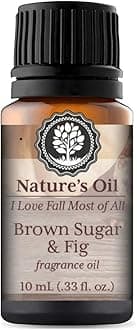 Brown Sugar & Fig Fragrance Oil 10ml for Autumn Diffuser Oils, Making Soap, Candles, Lotion, Home Scents, Linen Spray and Lotion