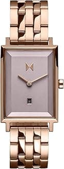 MVMTSignature Square Watches for Women - Premium Minimalist Women’s Watch - Analog, Stainless Steel, 5 ATM/50 Meters Water Resistance - Interchangeable Band - 24mm
