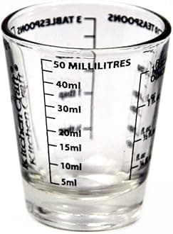 KitchenCraft 50 ml Glass Mini Measures (1-Pack)