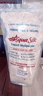 Aqua Silk Long Lasting Decortive Interior Liquid Wallpaper 101_Off White