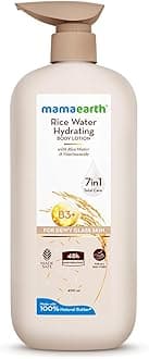 Rice Water Hydrating Body Lotion with Rice Water & Niacinamide for Dewy Glass Skin | 48 Hrs Moisturizating & Nourishing | For Dry Skin | 7 in1 Total Care | 100% Natural Butter | Non Greasy Smooth Skin | 400 ml